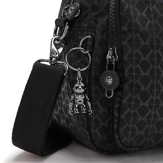 Kipling Cool Defea Printed Skulderveske Svarte | NO 1817QM